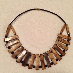 Bone bead necklace